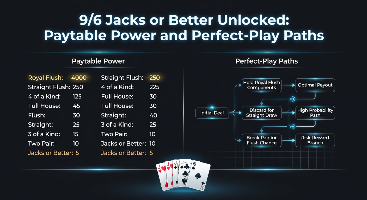Detailed strategy chart for 9/6 Jacks or Better showing hold decisions for various card combinations