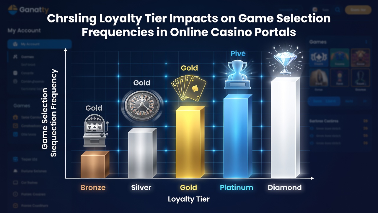 Charts displaying loyalty tier data alongside game selection frequencies across multiple online casino portals