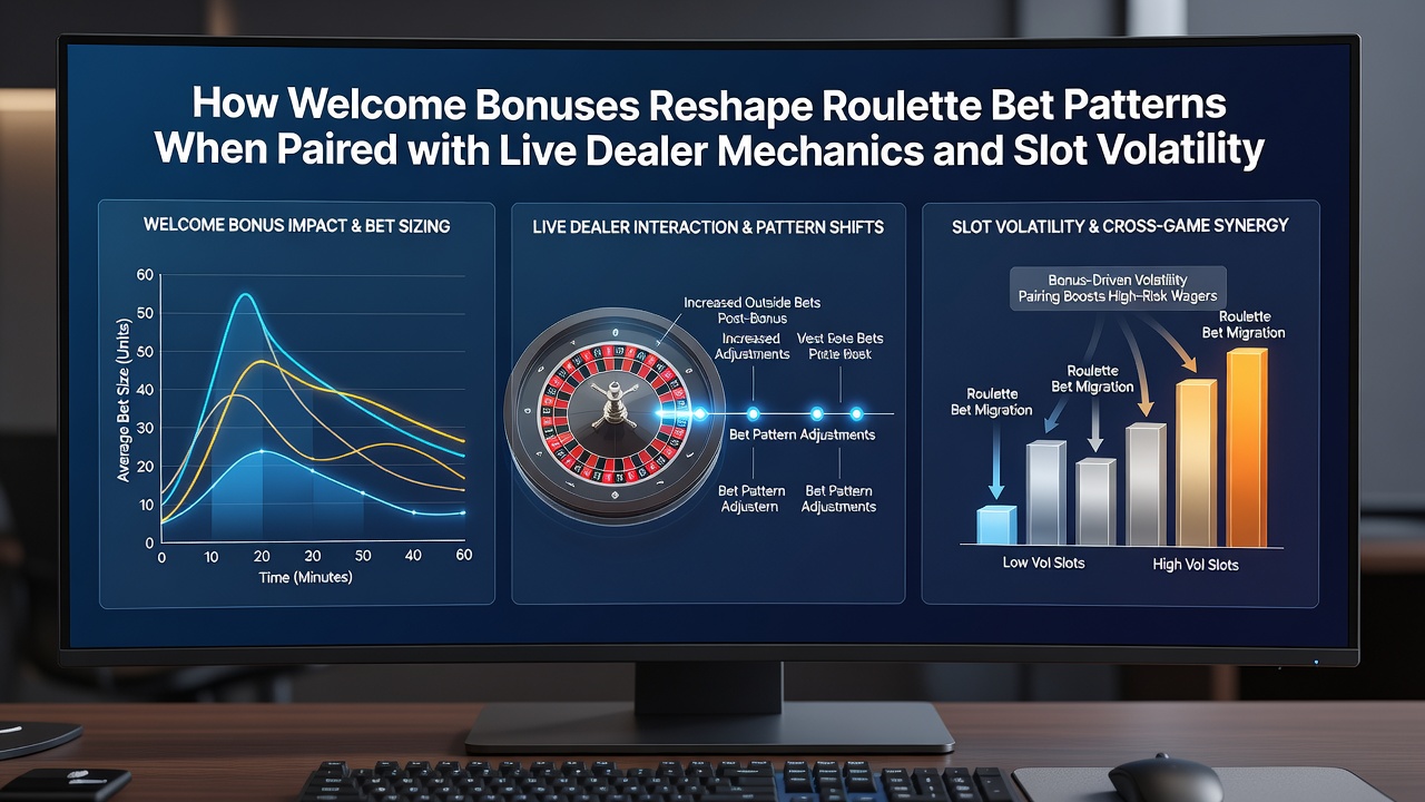 Data visualization showing roulette bet distribution changes under bonus conditions