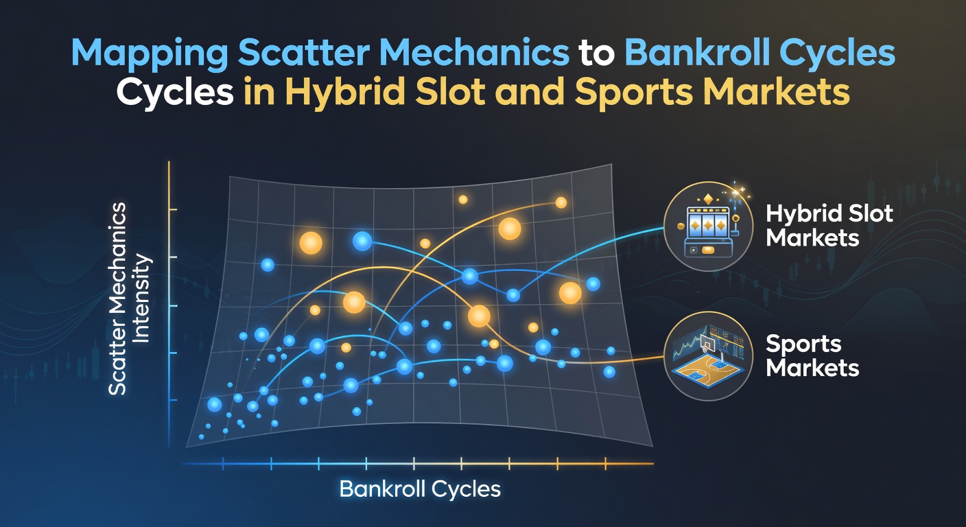 Visualization of scatter symbol triggers overlaid on bankroll fluctuation graphs in hybrid betting environments